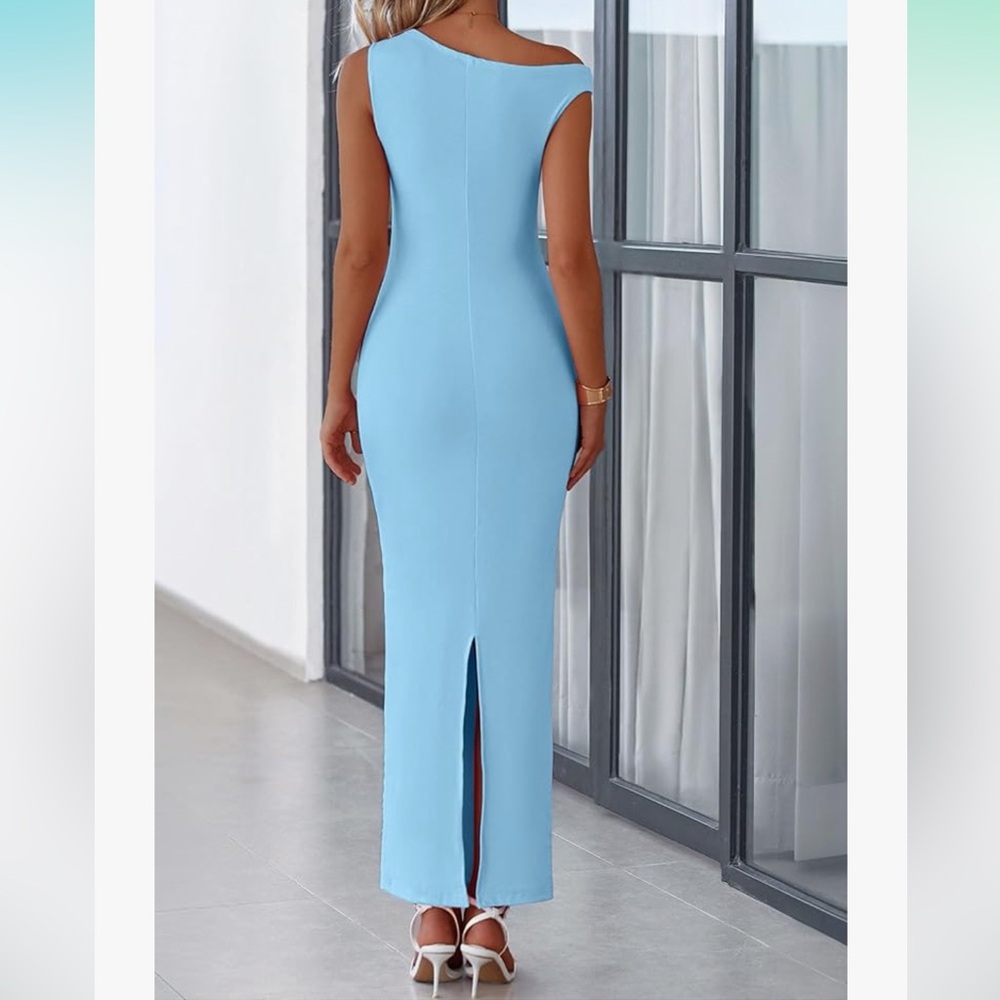 Blue baby shower/wedding guest dress - Picture 3 of 5